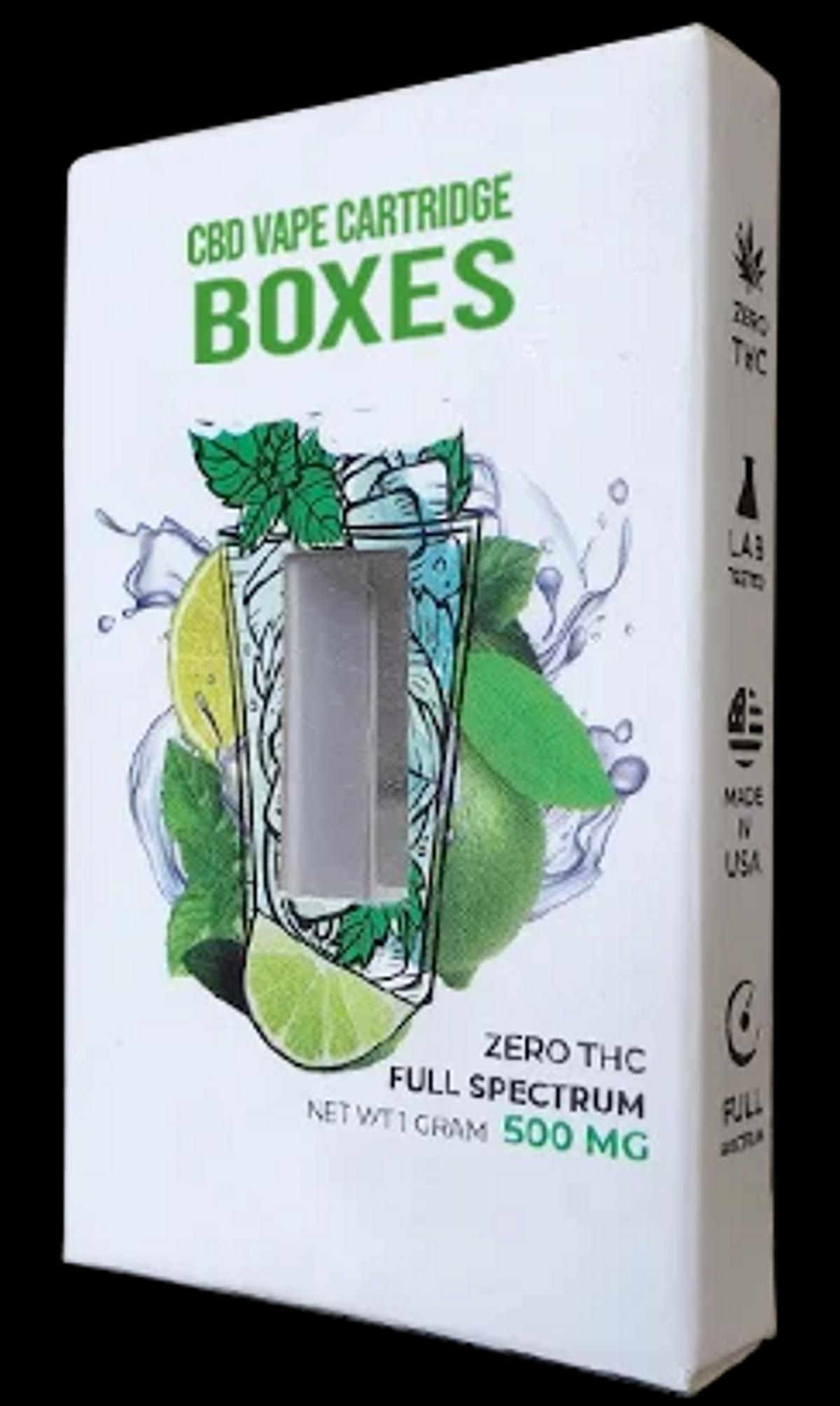 CBD Vape Cartridge Boxes