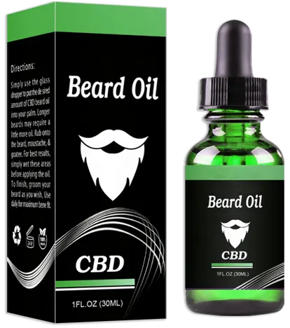 Printed CBD Beard Oil Boxes
